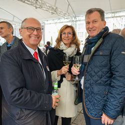 Reinhold Hofstetter mit Andreas Kickinger von Biblische Reisen mit Gattin