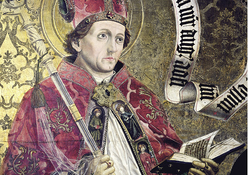 „Bekenntnisse“ heißt auch die berühmteste Schrift des Hl. Augustinus. Meister von Uttenheim/Kloster Neustift bei Brixen
