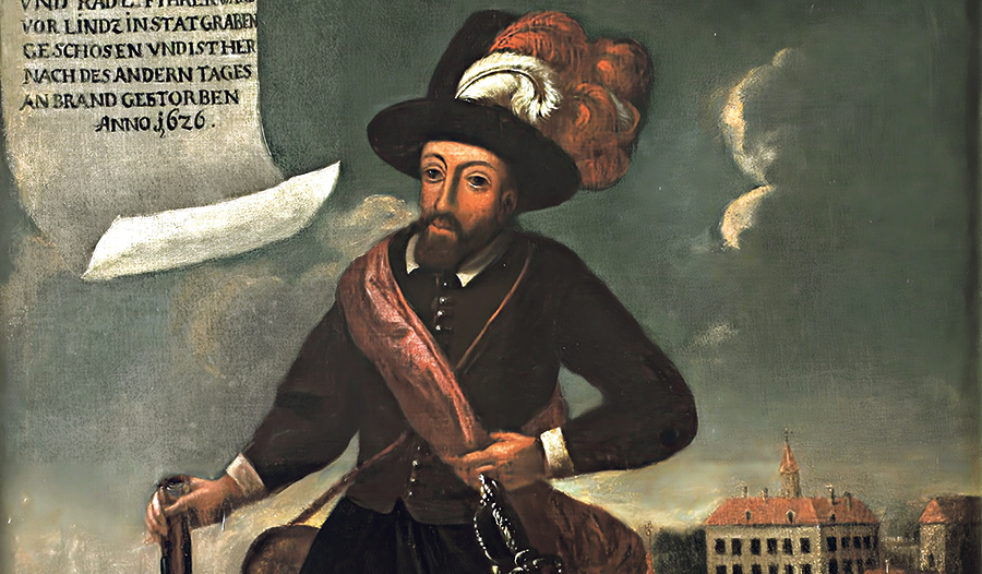  Stefan Fadinger, posthumes Porträt vor Linz.