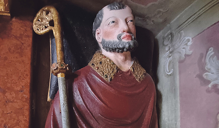 Grabmal des hl. Abtes Berthold, Ende 13. Jh., Garsten, ehem. Stiftskirche. 
