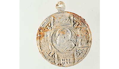 Pius XI. auf der Heilig-Jahr-Medaille 1925.   