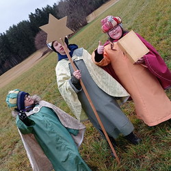 Sternsinger/innen der Pfarre Grünbach