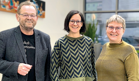 Ferdinand Kaineder, Katharina Renner und Brigitte Knell leiten die KA ehrenamtlich.  