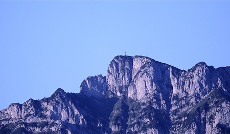 Gipfelkreuz am Traunstein