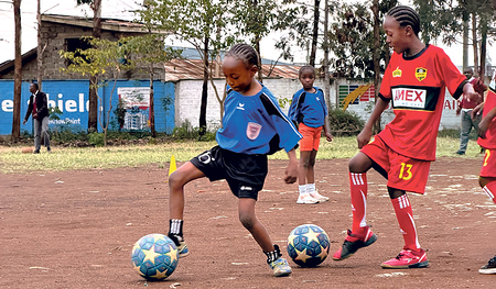 Fußball steht für Zukunft.    