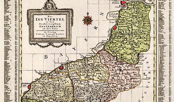 Historische Karte des Innviertels    