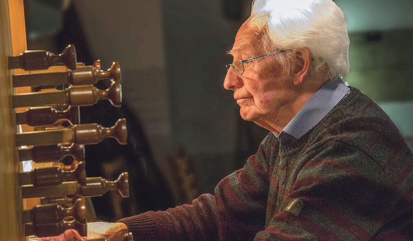 Rudi Markgraf beendete seinen Dienst als Organist. Er feierte am 1. Dezember seinen 92. Geburtstag.