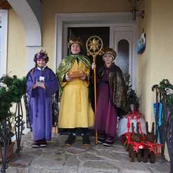 Sternsinger/innen aus der Pfarre Haid