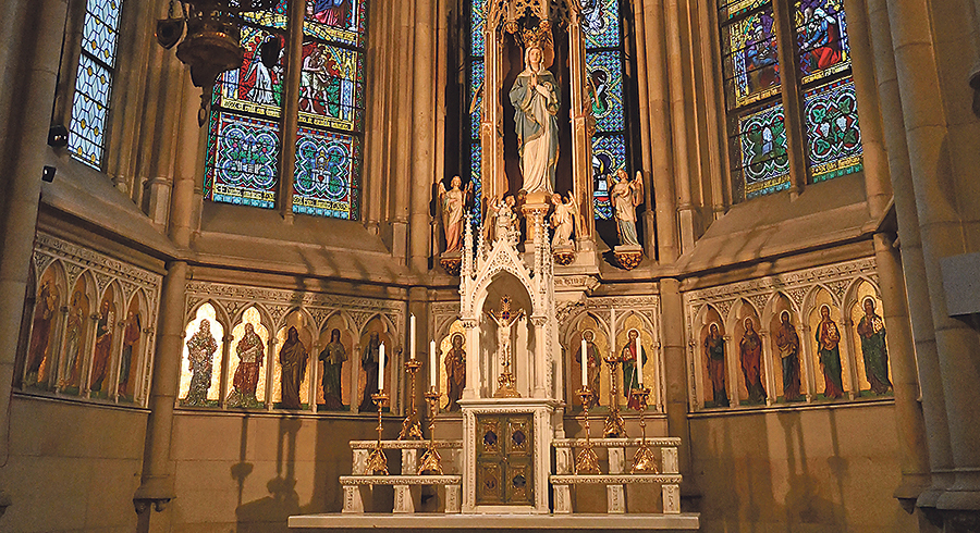 Am 14. Juli findet die Mariendom-Führung mit Bischofsvikar Johann Hintermaier statt. Im Bild ist der älteste Teil des Doms zu sehen.   
