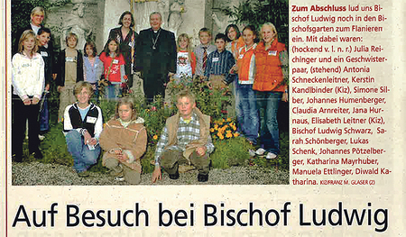 Vor 20 Jahren: Besuch beim Bischof.  