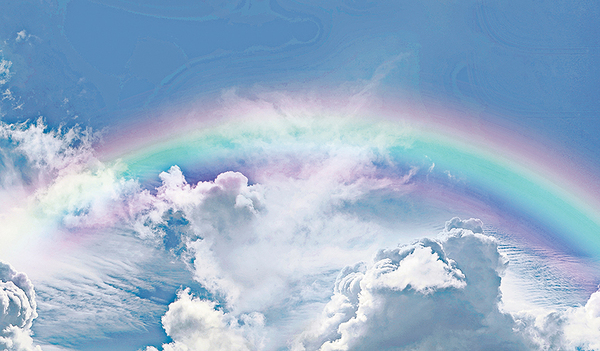 Wann entdeckst du einen Regenbogen am Himmel? 