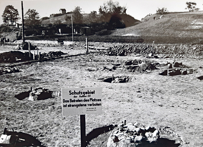 Gusen, Ausgrabungsbereich.  