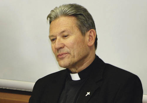 Kirchenpressekonferenz in Bozen vom 24. bis 25. April 2009, Chefredakteur Walter Werth und Bischof von Bozen-Brixen, Karl Golser