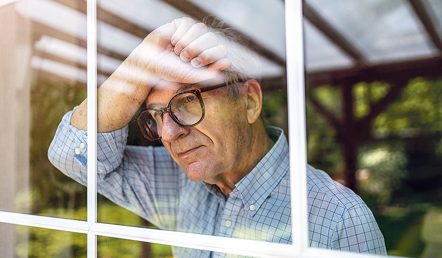 Suizidgefahr ist unter älteren Männern besonders hoch. 