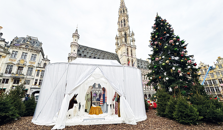 Die Krippenszene sorgt für heftigen Politstreit in Brüssel. 