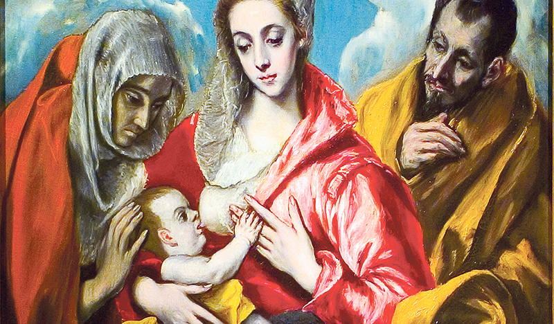 Hl. Familie und hl. Anna. El Greco um 1591.   