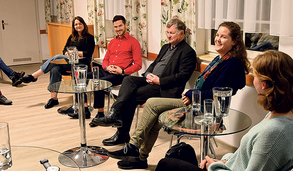 Diskutierten über Reformen und die Zukunft der Kirche: Magdalena Krstanovic, Bernhard Birklbauer, Bischof Manfred Scheuer und Marlies Prinz. (von links)