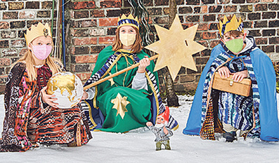 Die Sternsinger/innen unterwegs in Österreich.  