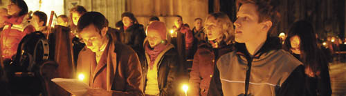 Taize-Gebet, Kerzen, Licht