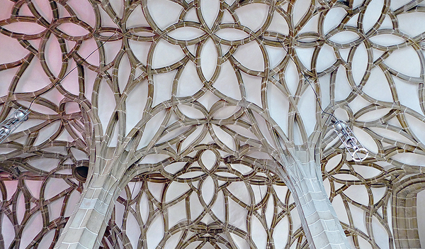 Pfarrkirche Königswiesen, um 1520, Blick ins Gewölbe