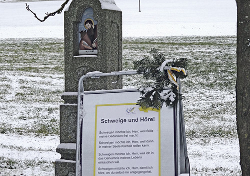 Eine der sechs Stationen zum Innehalten 