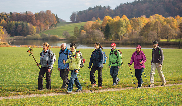 Unterwegs am Pilgerweg „Via Nova“, der durch das Innviertel führt.   