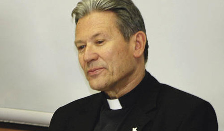 Kirchenpressekonferenz in Bozen vom 24. bis 25. April 2009, Chefredakteur Walter Werth und Bischof von Bozen-Brixen, Karl Golser