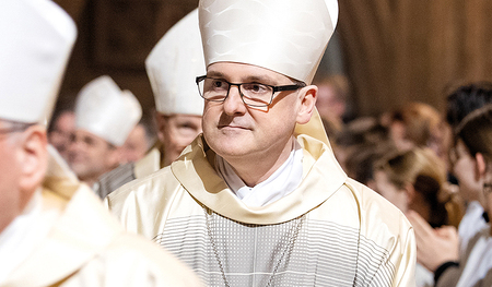 Bischof Stanislav Přibyl war Mitkonsekrator bei der Bischofsweihe von Josef Grünwidl in Wien vor drei Monaten. 