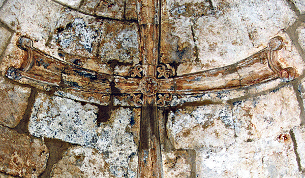 Das Kreuz als als Apsiskreuz des 6. Jahrhunderts (Tur Abdin)