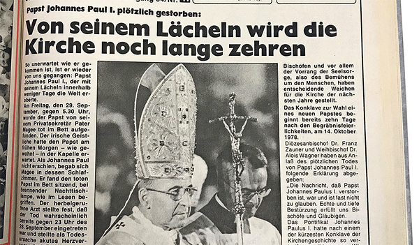 Im Oktober 1978 beherrschten zwei Themen die Medienlandschaft: der Tod von Johannes Paul I. und die bevorstehende Abstimmung zum AKW Zwentendorf.   