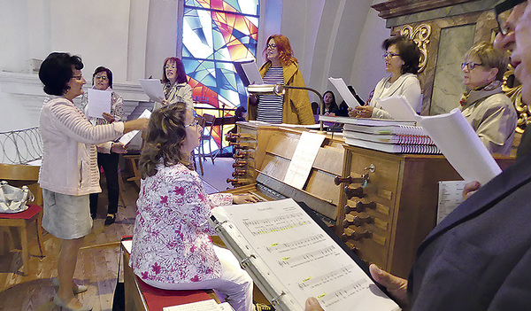 Ein Blick auf die Chorempore 