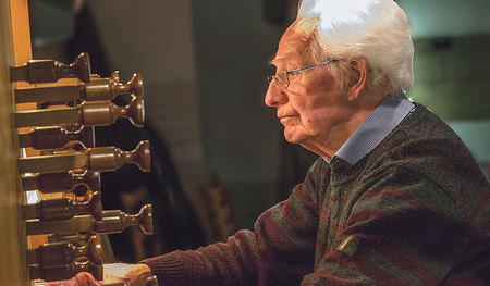 Rudi Markgraf beendete seinen Dienst als Organist. Er feierte am 1. Dezember seinen 92. Geburtstag.
