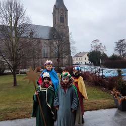 Sternsinger/innen aus der Pfarre Pregarten