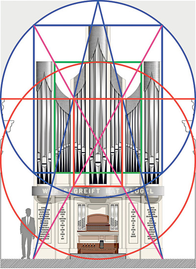 Die Proportionen der neuen Orgel in der Wallfahrtsbasilika am Pöstlingberg.