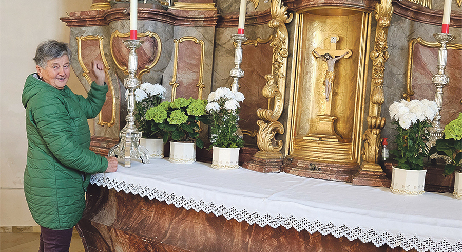 Rosa Hain ist seit über 50 Jahren Mesnerin in der Pfarre Schwarzenberg am Böhmerwald. 