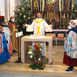 Sternsinger/innen der Pfarre Grünbach