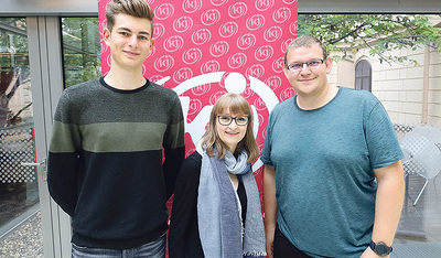 KJ-Vorsitz (von links): Fabian Raml, Magdalena Lorenz und Fabian Hofer  