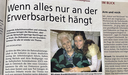 Vor 20 Jahren  beschäftigte die Kirchenzeitung das Thema Grundeinkommen. 