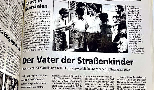 Vor 25 Jahren stand die Arbeit des Jesuitenpaters Sporschill im Fokus.   