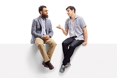 Auch Zuhören gehört zur Kommunikation.   