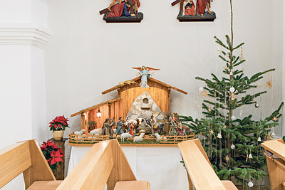 Die Krippe in der Pfarrkirche Kollerschlag.
