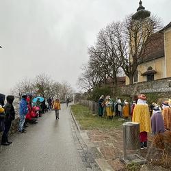 Sternsinger/innen der Pfarre Linz St. Magdalena