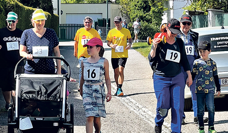 Unterwegs auf der Rennstrecke.  