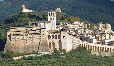 Die prachtvolle Kulisse von Assisi. 