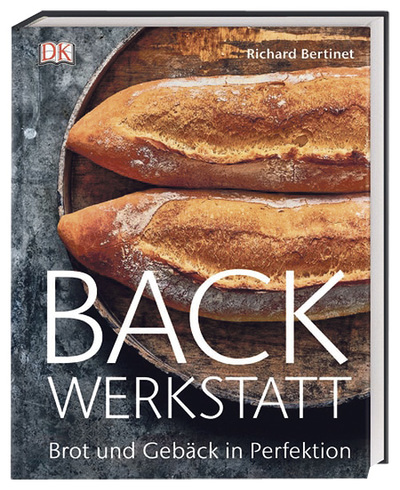 Buchtipp: Backwerkstatt. Brot und Gebäck in Perfektion, von Richard Bertinet. Dorling Kindserley Verlag, München 2020, 224 S., € 25,70. ISBN 978-3-8310-3764-3