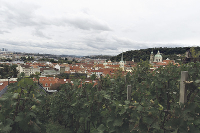 Blick auf Prag von der Prager Burg aus.  