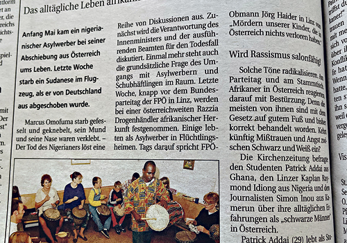 Die Kirchenzeitung titelte: „Wer fürchtet sich vorm ‚Schwarzen Mann‘?“  