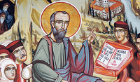Der hl. Apostel Paulus als Lehrer Dalmatiens; serbisch-orthodoxes Kloster im Nationalpark Krka, Kroatien. / kathbild.at/Rupprecht Der hl. Apostel Paulus als Lehrer Dalmatiens; serbisch-orthodoxes Kloster im Nationalpark Krka, Kroatien.