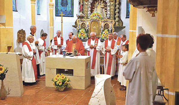 Messfeier in St. Radegund am Freitag, 9. August 2019 zum Gedenken an den Todestag des seligen Franz Jägerstätter im Jahr 1943.    