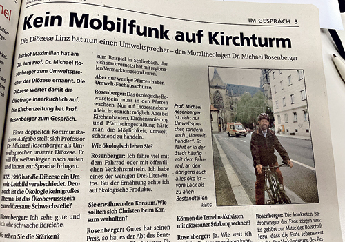 Michael Rosenberger wollte keine Mobilfunkanlagen auf Kirchtürmen sehen.